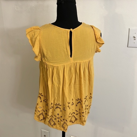American Eagle Boho Top with Keyhole Button, Sz. S. - Picture 5 of 11